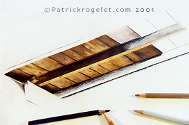 crayon de couleur étape par étape