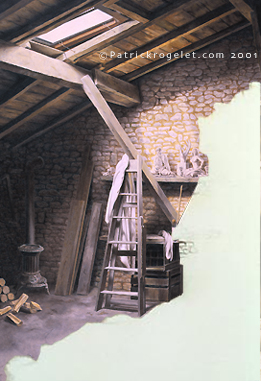 crayon de couleur étape par étape