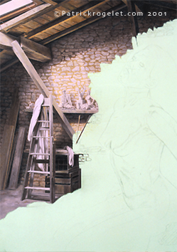 crayon de couleur étape par étape