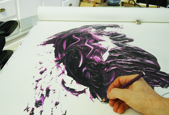 crayons de couleur patrick rogelet abstractions figuratives