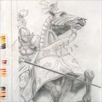 crayons de couleur patrick rogelet  l'échiquier du destin