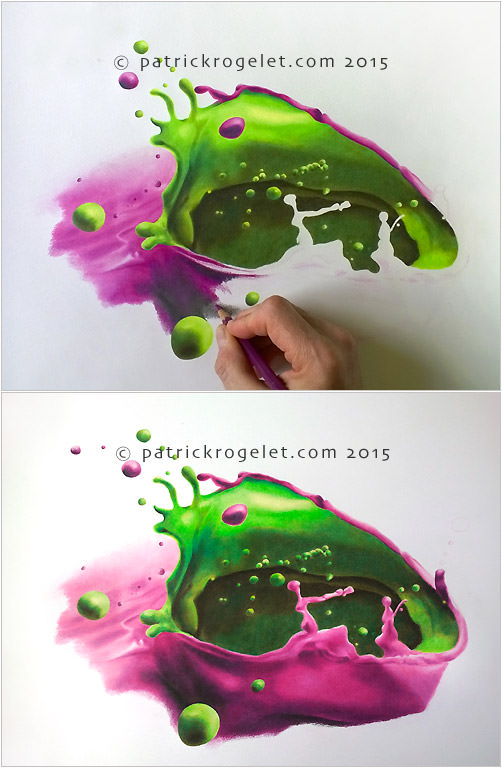 crayons de couleur patrick rogelet jeu deux couleurs