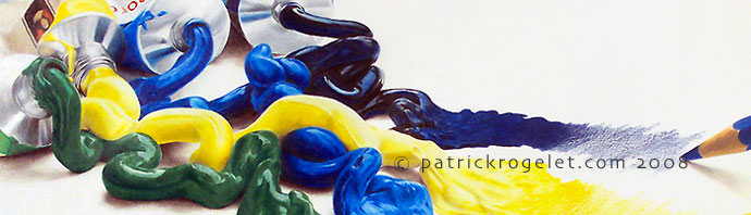 crayons de couleur patrick rogelet l'huile aux crayons