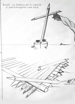 crayons de couleur patrick rogelet le radeau de la liberté