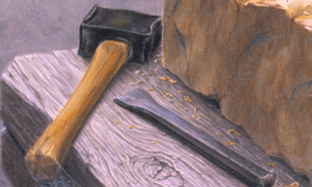 patrick rogelet crayons de couleur dans l'atelier